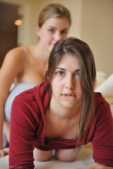 Brunette Babe Orianna Shows Her Swollen Pussy
