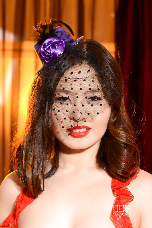 Nude Asian Girl Parties Alone.