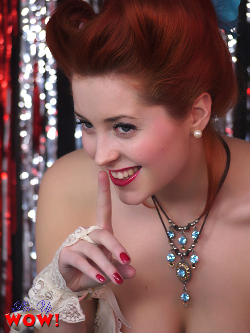 Lucy V Is One Hot Redhead Pinup Girl