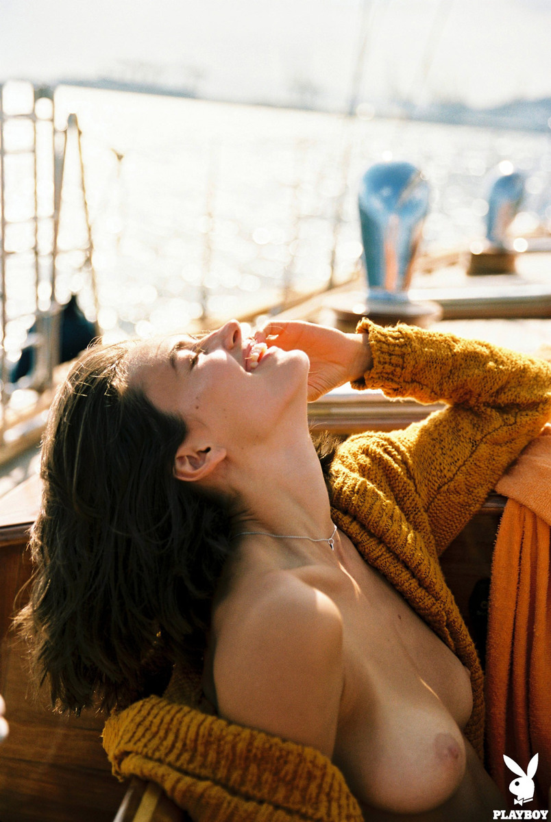Johanne Landbo Gets Totally Nude On A Boat