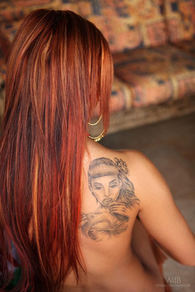 Inked Redheaded Babe Ashley Bulgari